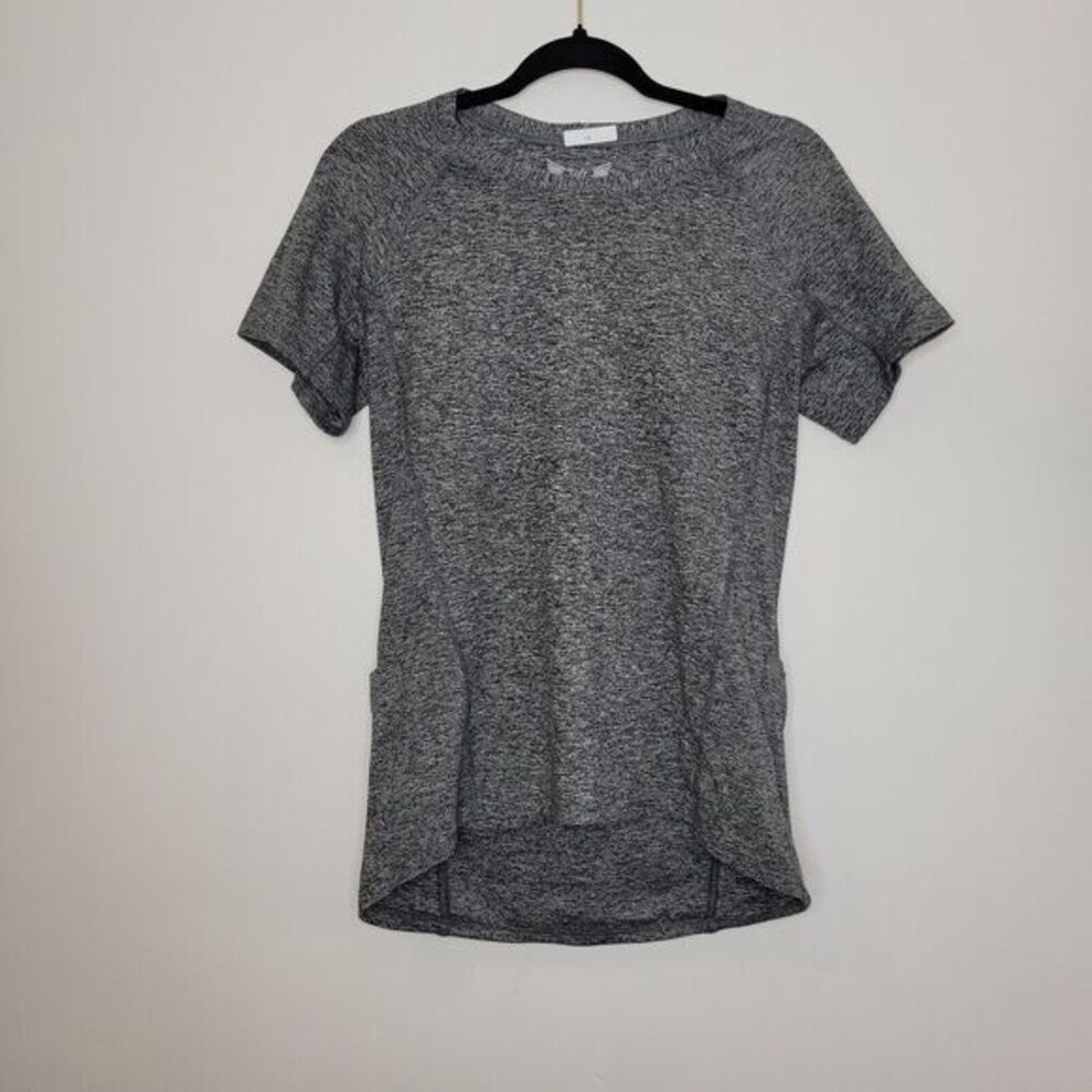 Lift Women Cycling Jersey Large Short Sleeve‎ Pockets Pull Over Grey
